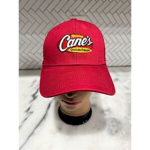 Raising Cane’s Chicken Fingers Hat Red Trucker Mesh Snapback Adjustable Cap